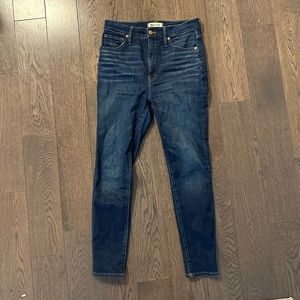 Madewell 11” high-rise skinny jean, size 27P